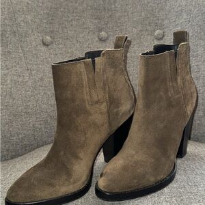 & Other Stories Brown Suede Ankle Booties